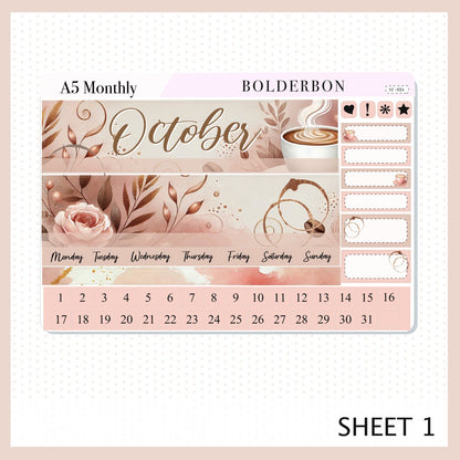 OCTOBER A5 MONTHLY KIT || Planner Stickers for Erin Condren