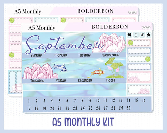 SEPTEMBER A5 MONTHLY KIT || Planner Stickers
