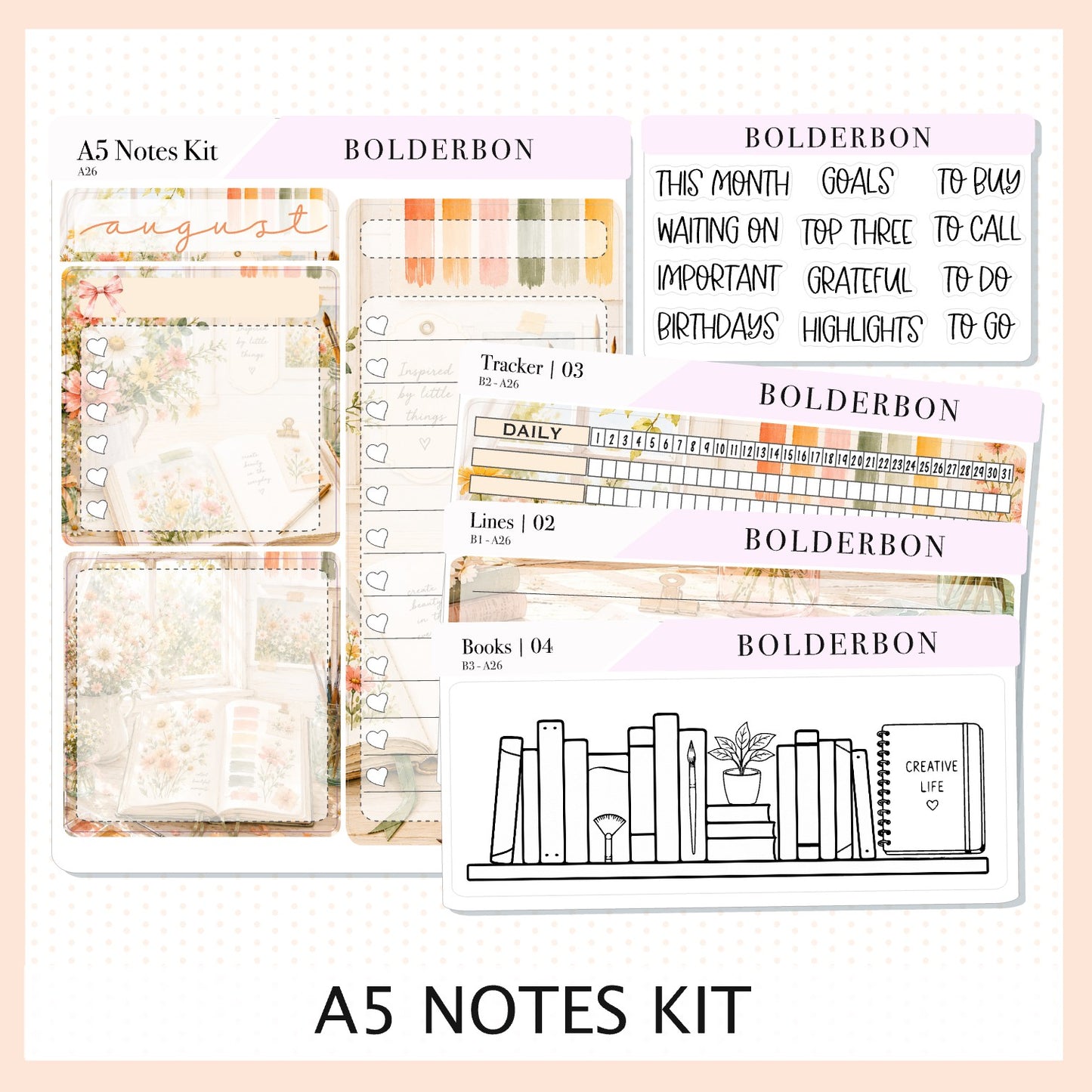 August • A5 EC Notes Kit