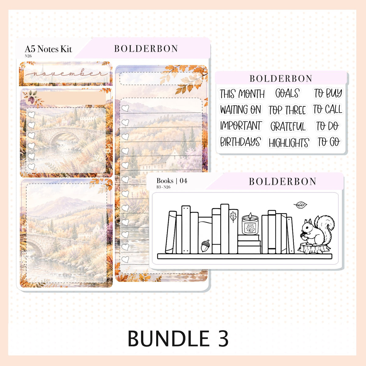 November • A5 EC Notes Kit