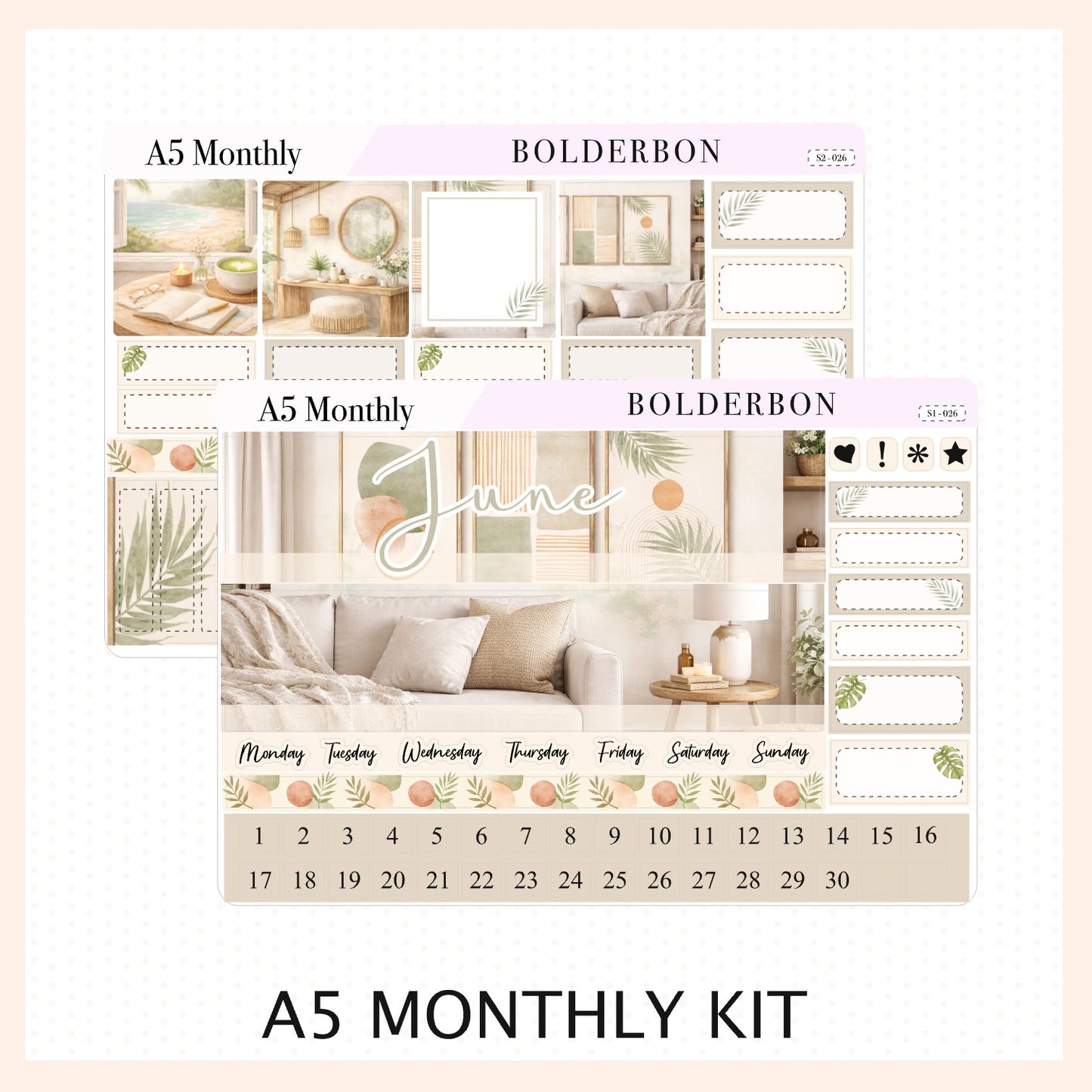June • A5 EC Monthly