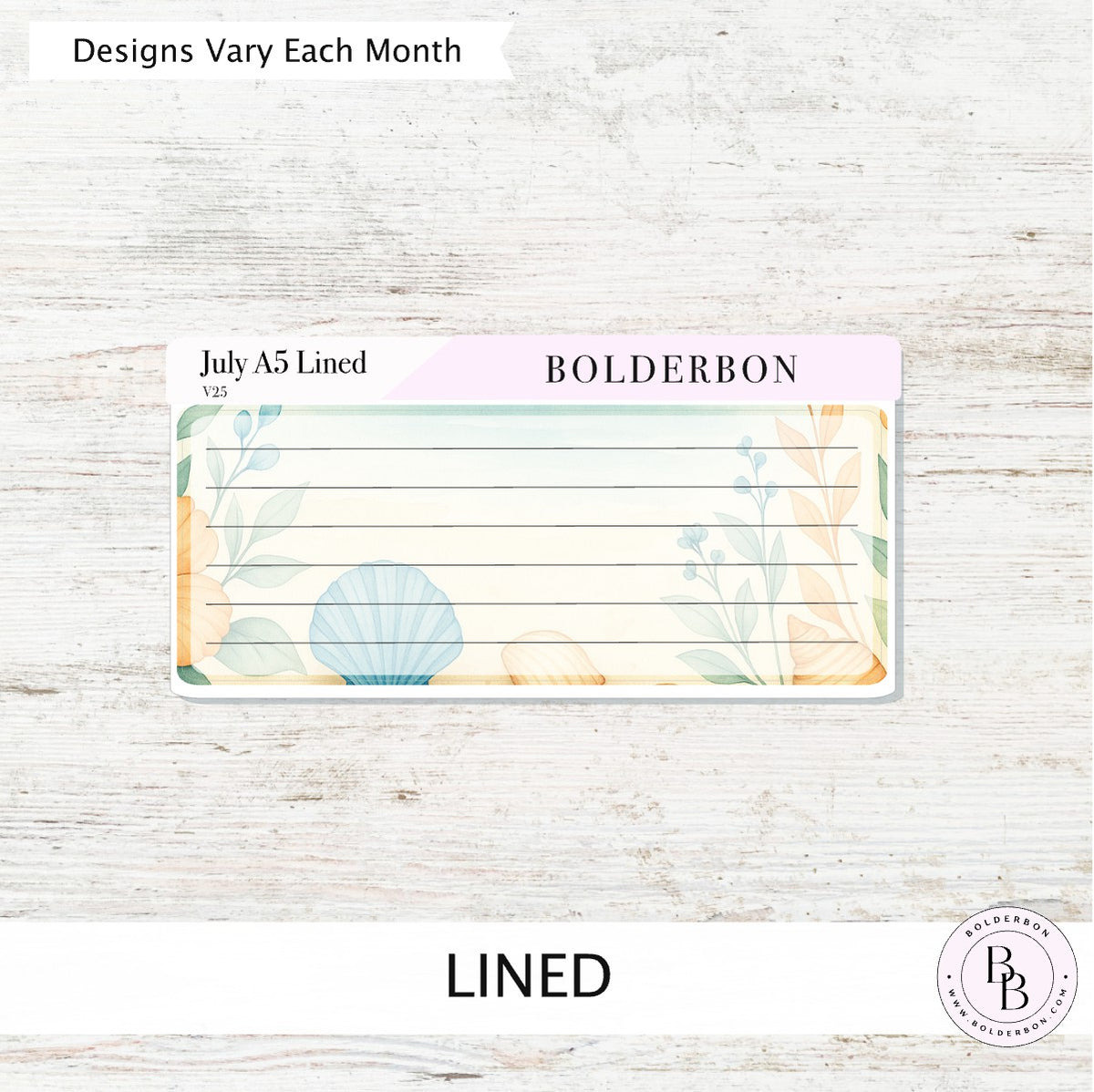 A5 Note Sticker A5 DAILY DUO - Sticker Subscription – Bolderbon
