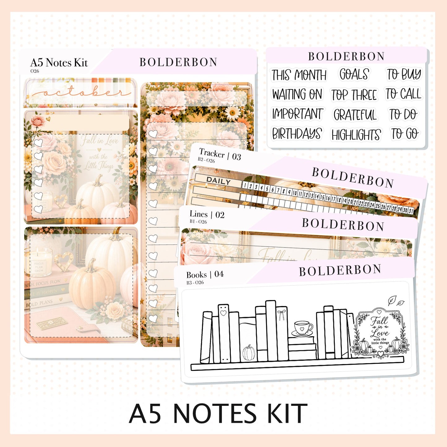 October • A5 EC Notes Kit