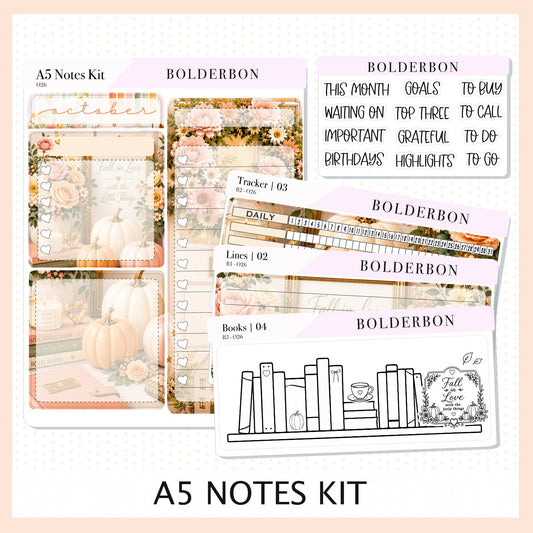 October • A5 EC Notes Kit