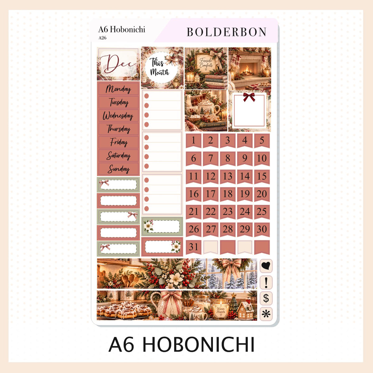December • A6 Hobonichi