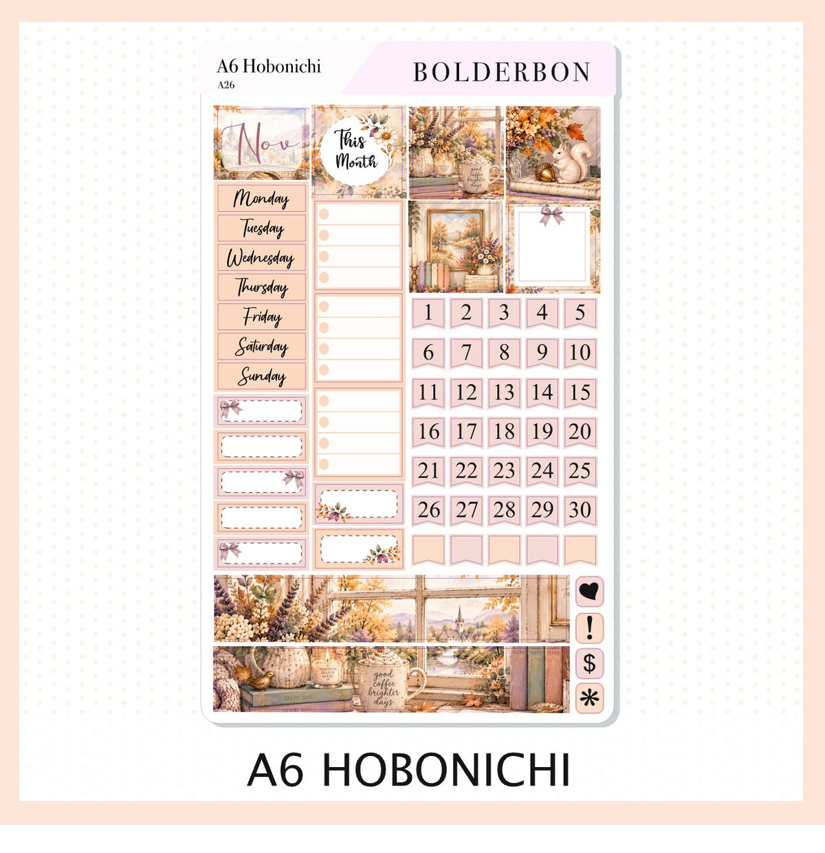 November • A6 Hobonichi