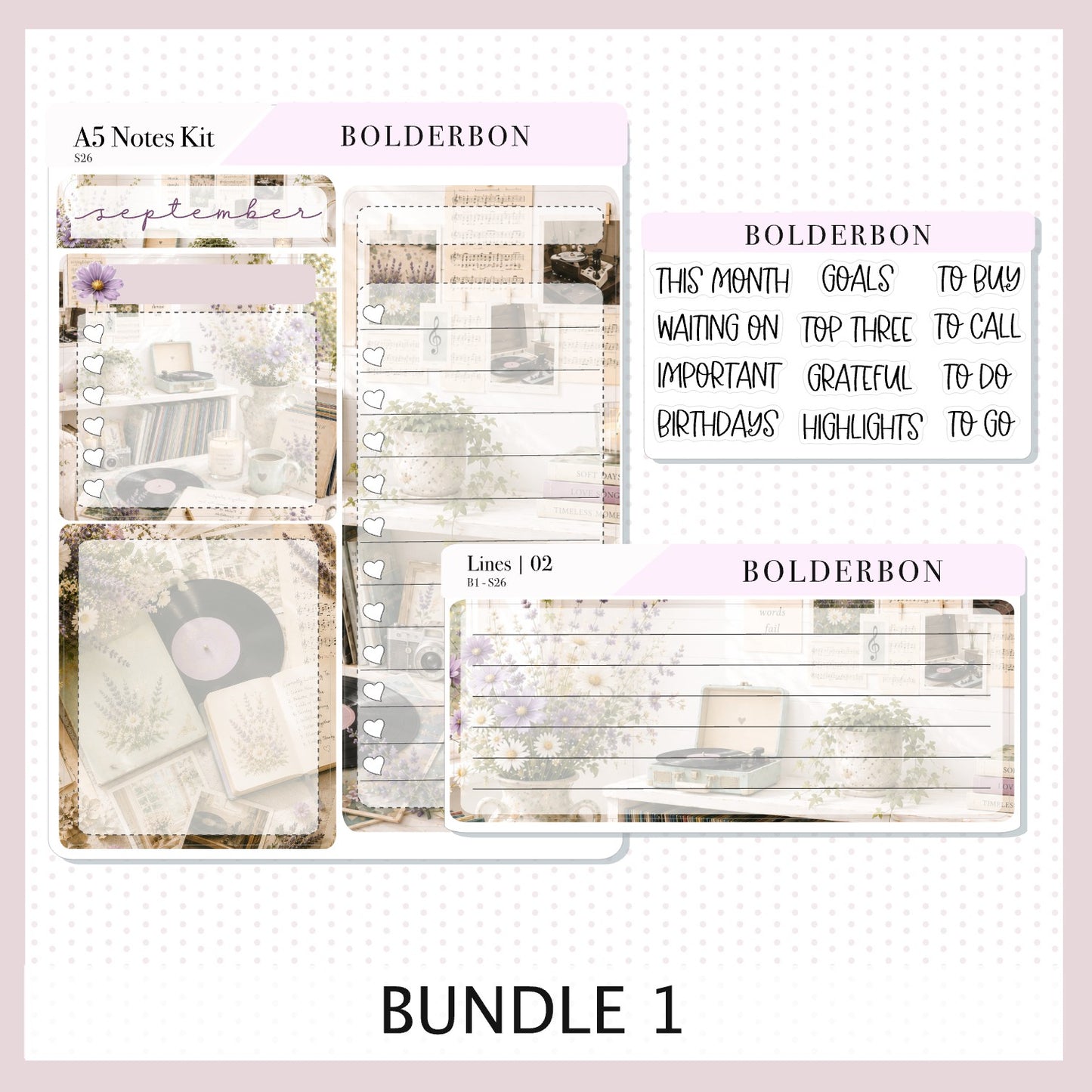 September • A5 EC Notes Kit