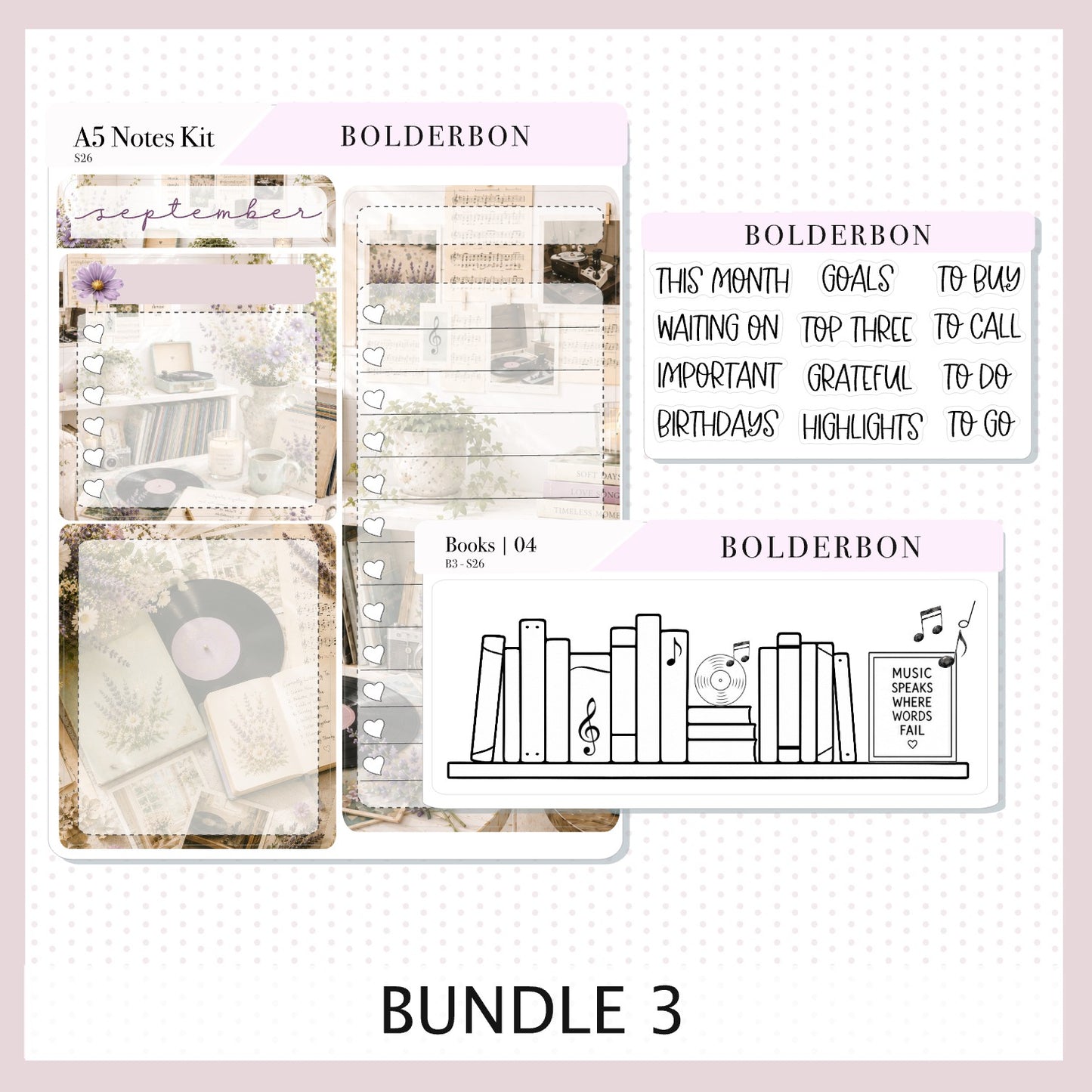 September • A5 EC Notes Kit
