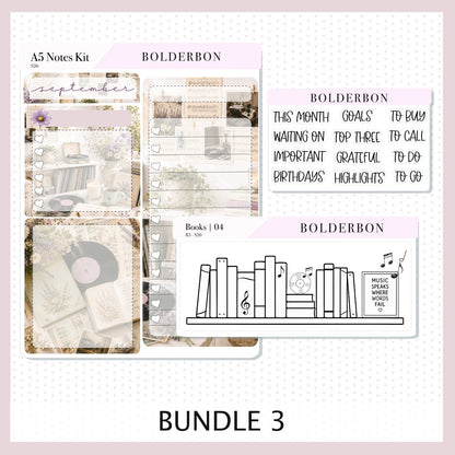 September • A5 EC Notes Kit