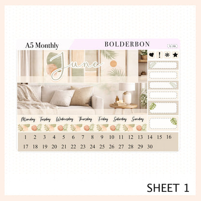 June • A5 EC Monthly