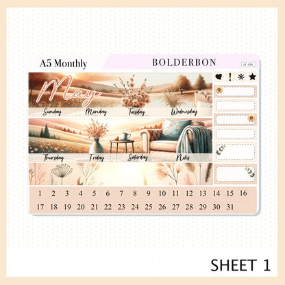 May A5 MONTHLY KIT || Planner Stickers for Erin Condren