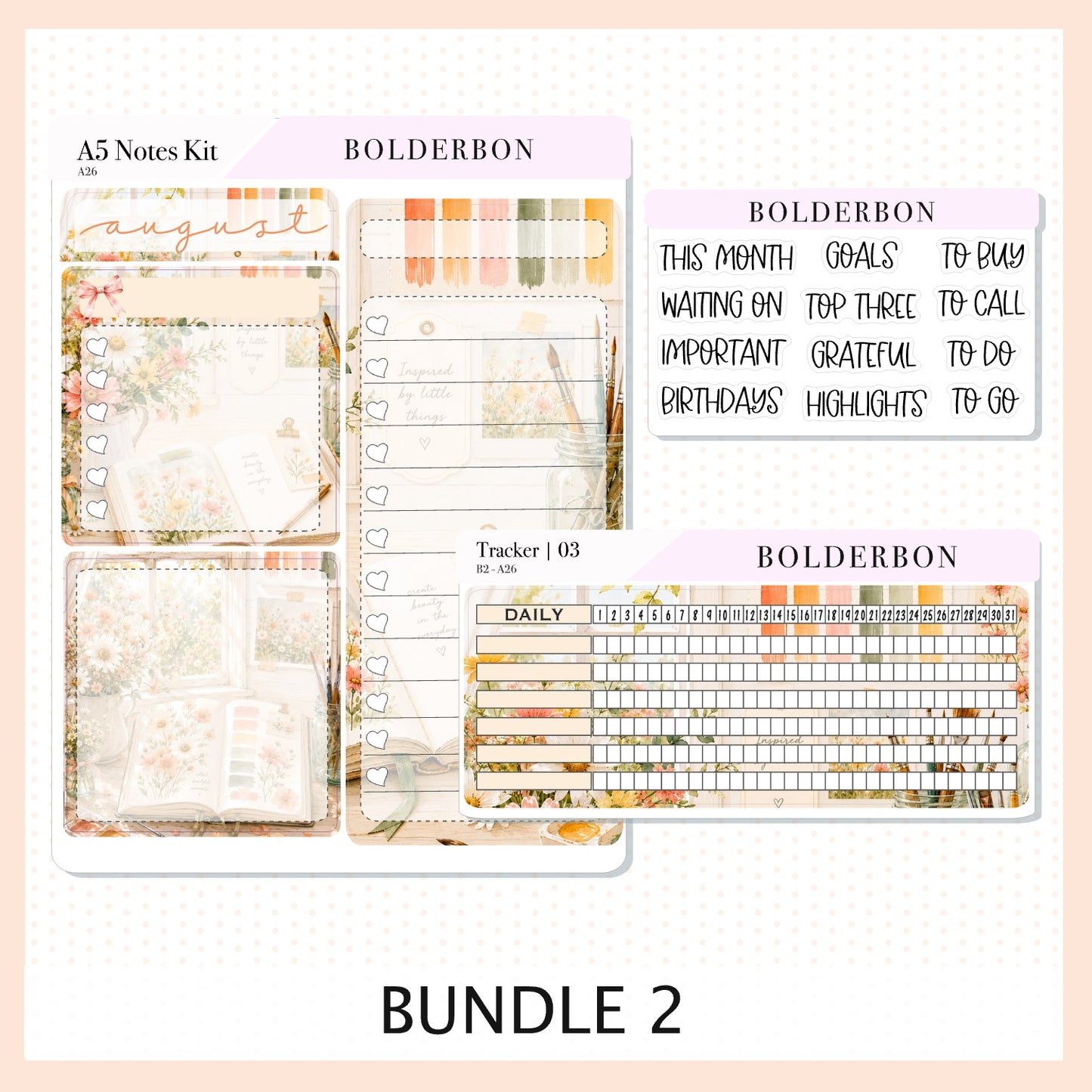 August • A5 EC Notes Kit