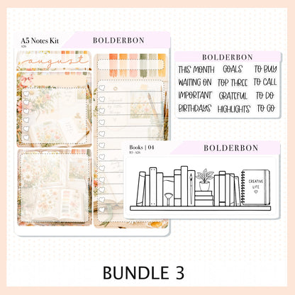 August • A5 EC Notes Kit