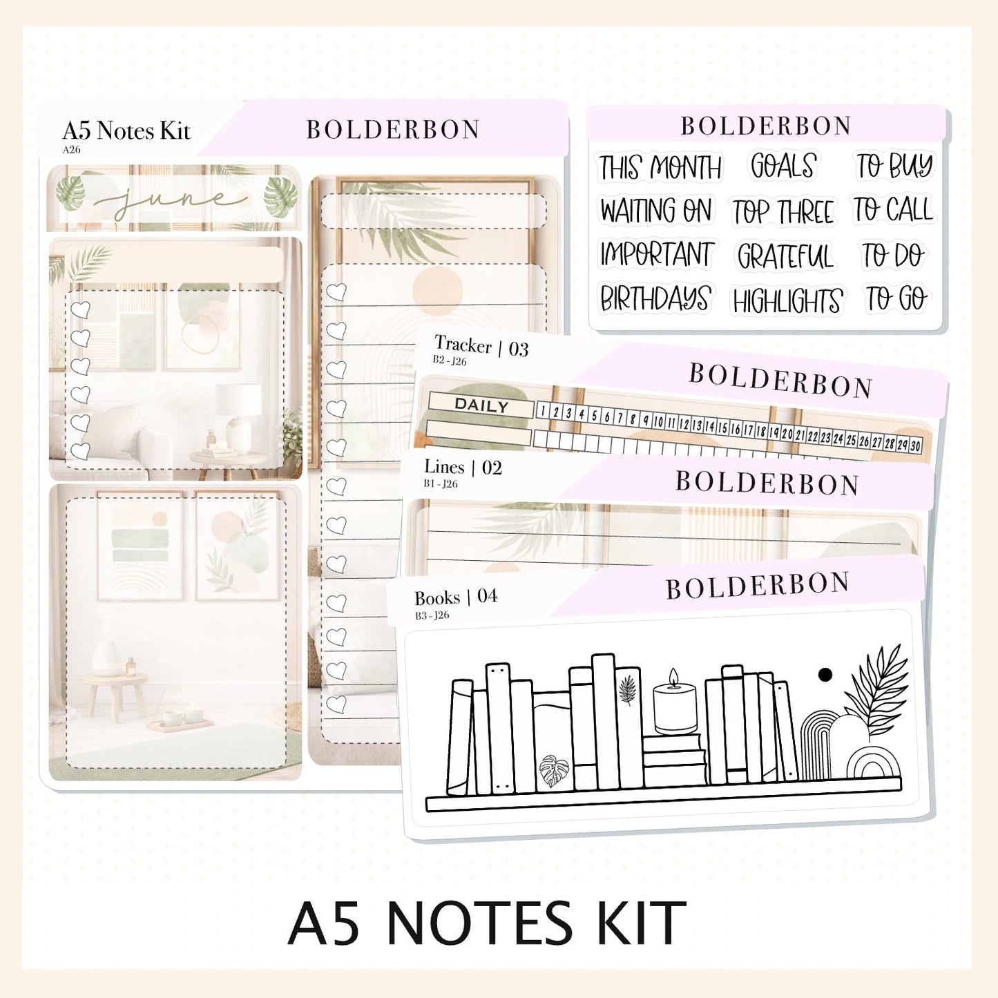 JUNE • A5 EC Notes Kit