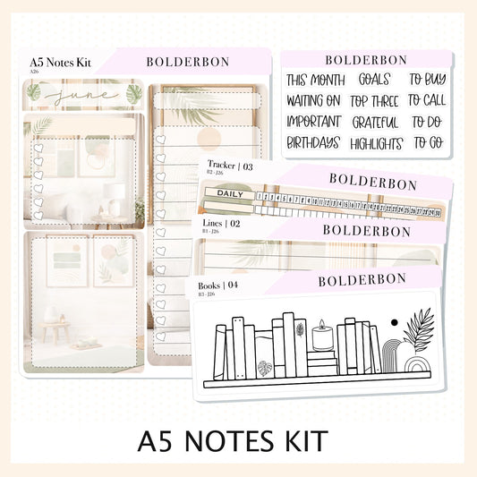 JUNE • A5 EC Notes Kit