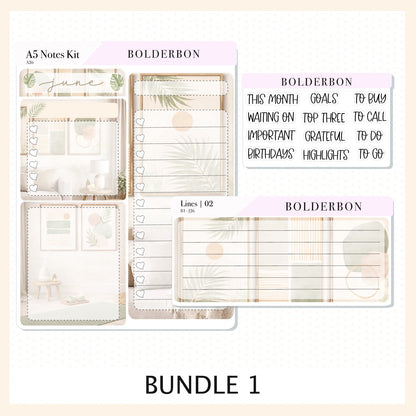 JUNE • A5 EC Notes Kit
