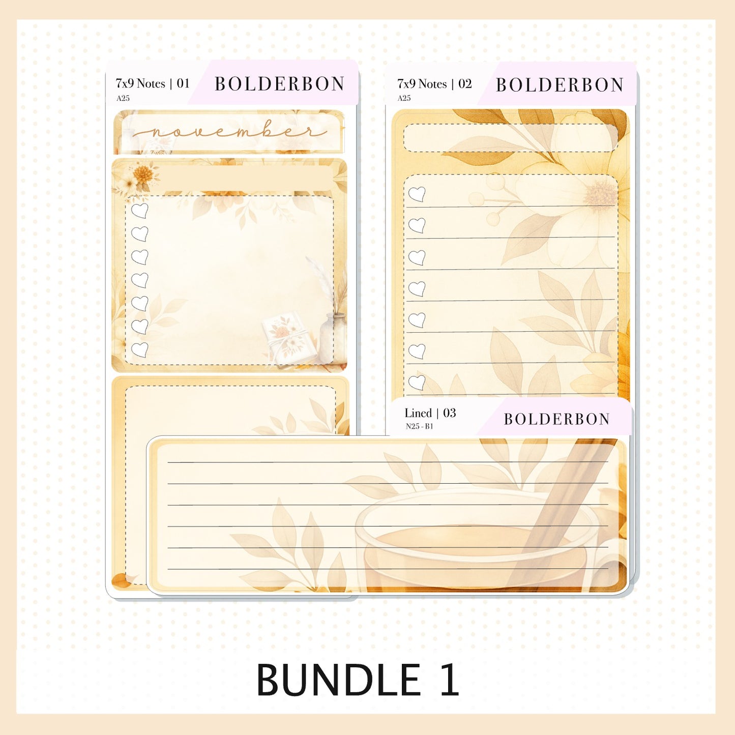 NOVEMBER 7x9 Notes Kit || 2025/2026 Planner Sticker Kit for Erin Condren Planners, Fall View Theme
