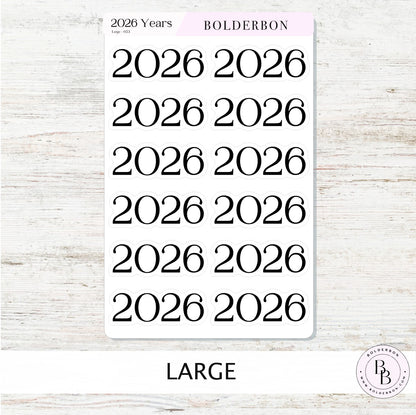 2026 BLACK Year Stickers || Minimal Planner and Journal Setup