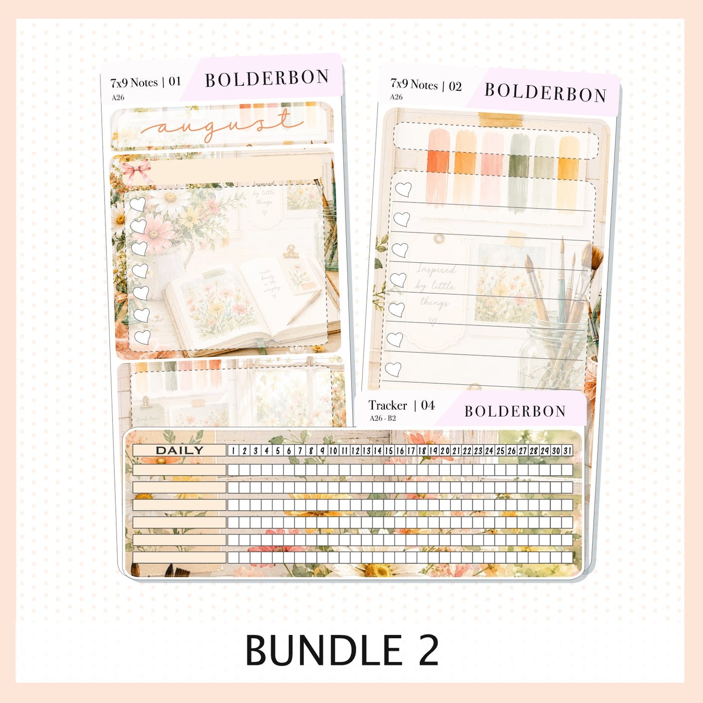 August 7x9 Notes Kit