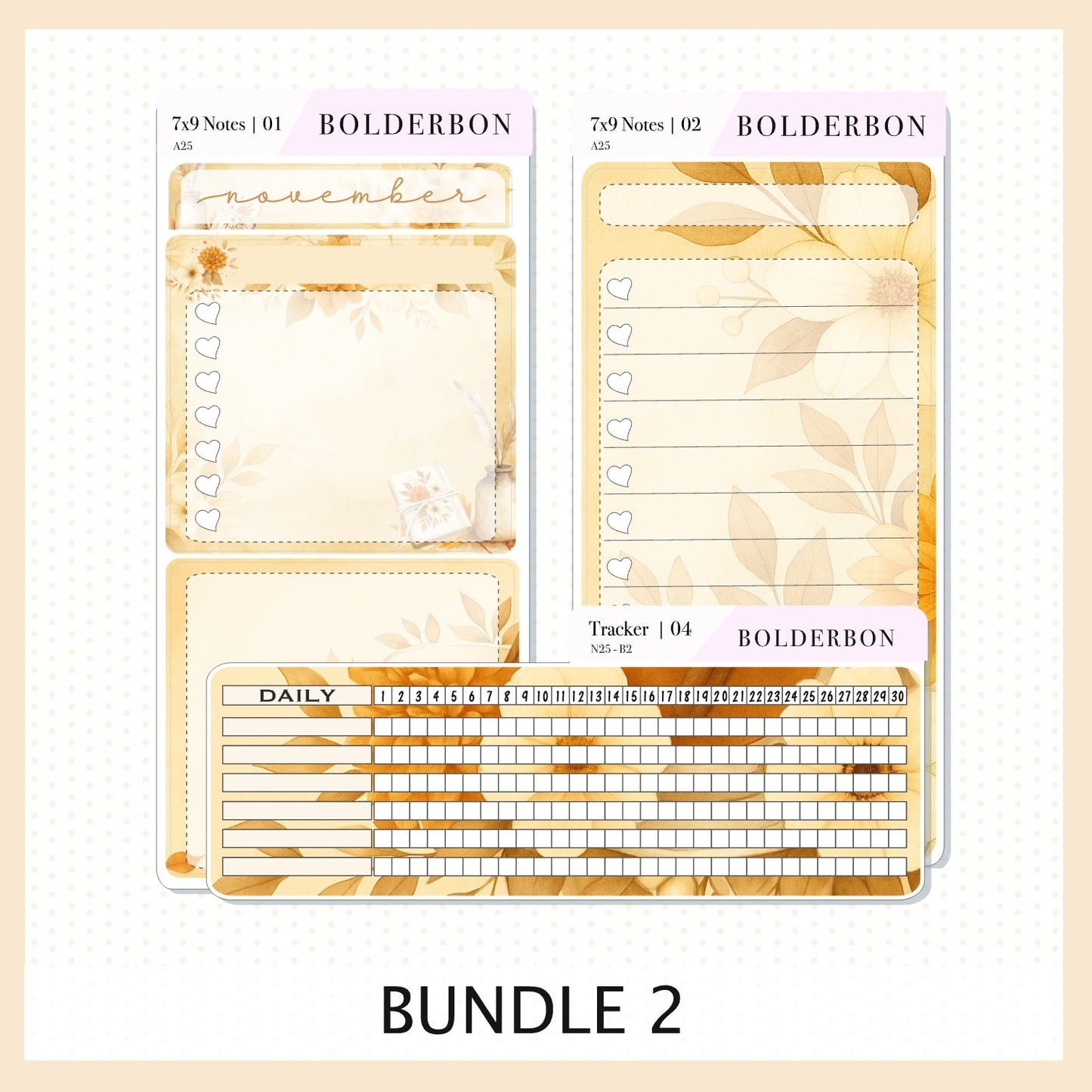 NOVEMBER 7x9 Notes Kit || 2025/2026 Planner Sticker Kit for Erin Condren Planners, Fall View Theme