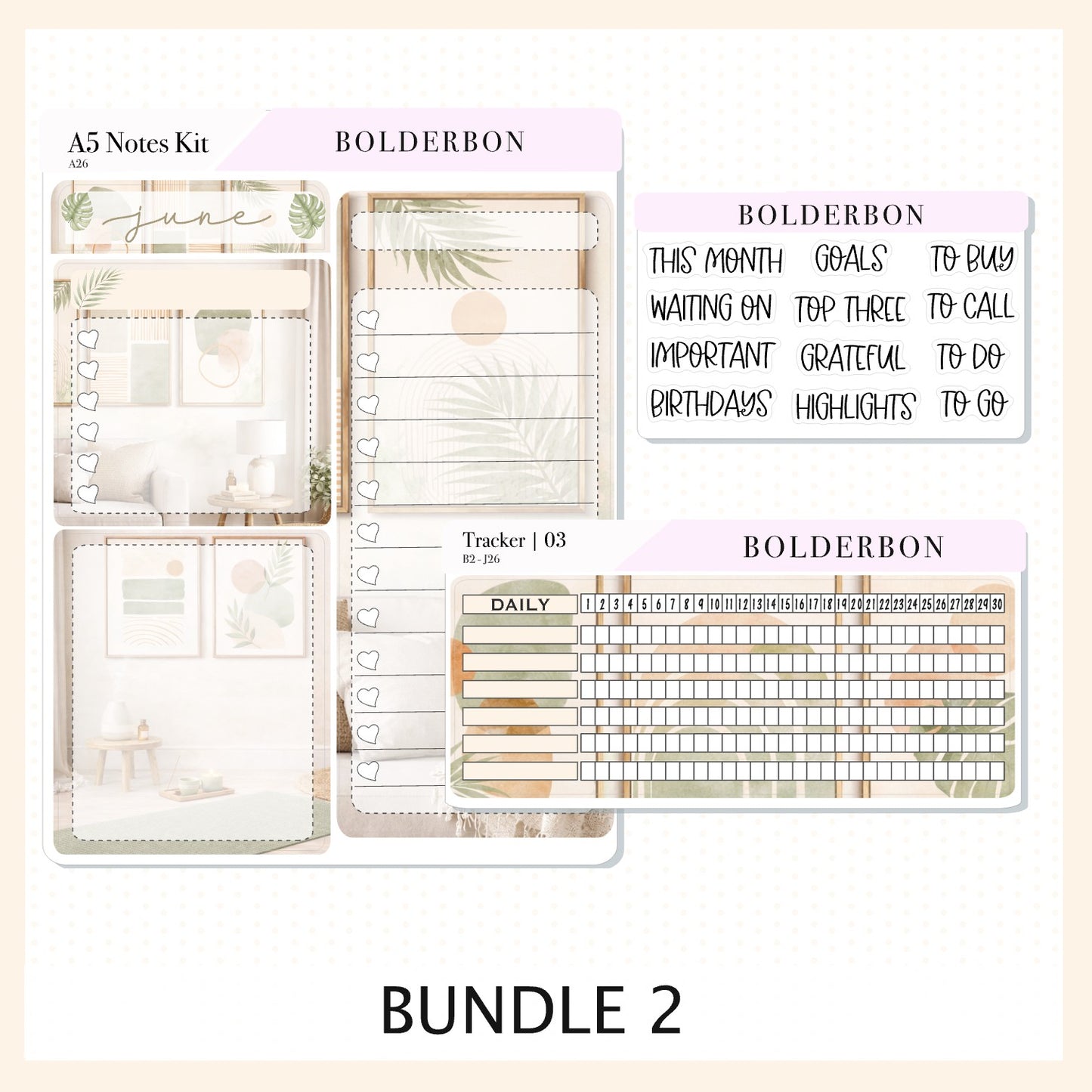 JUNE • A5 EC Notes Kit