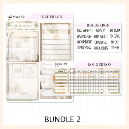 JUNE • A5 EC Notes Kit
