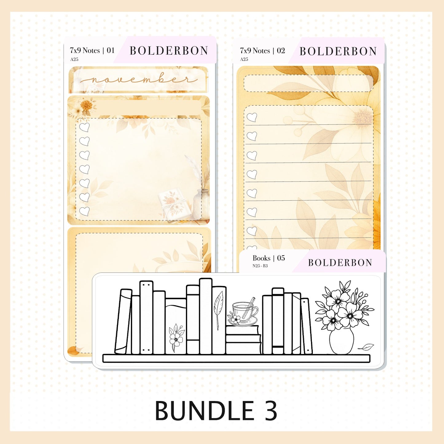 NOVEMBER 7x9 Notes Kit || 2025/2026 Planner Sticker Kit for Erin Condren Planners, Fall View Theme