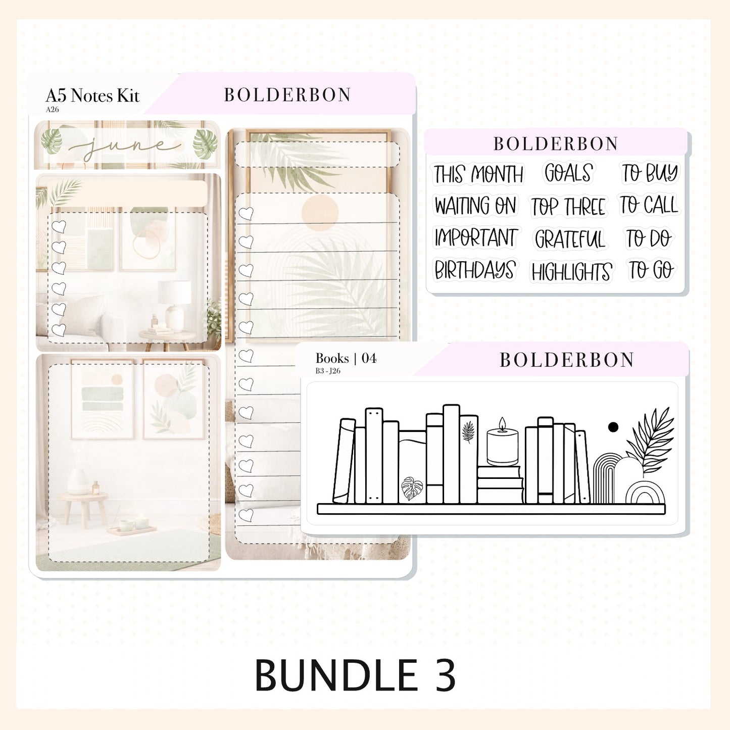 JUNE • A5 EC Notes Kit