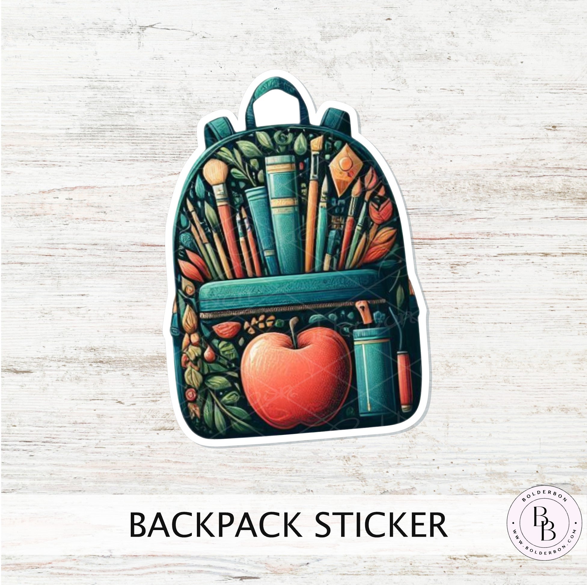 Red Backpack Sticker NEW COLLECTION – Bolderbon