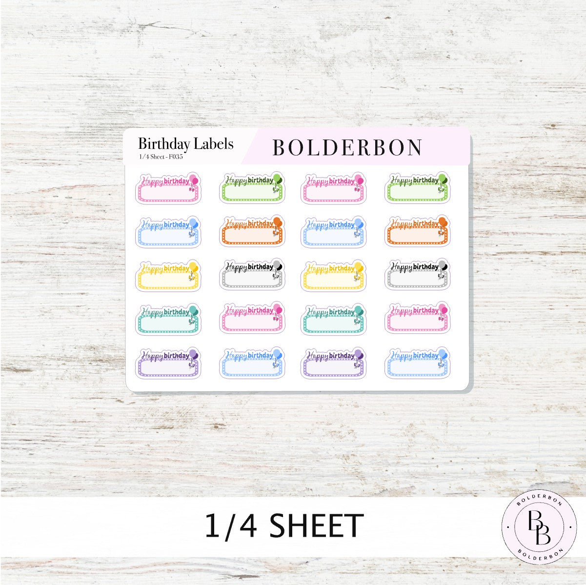 Birthday Labels