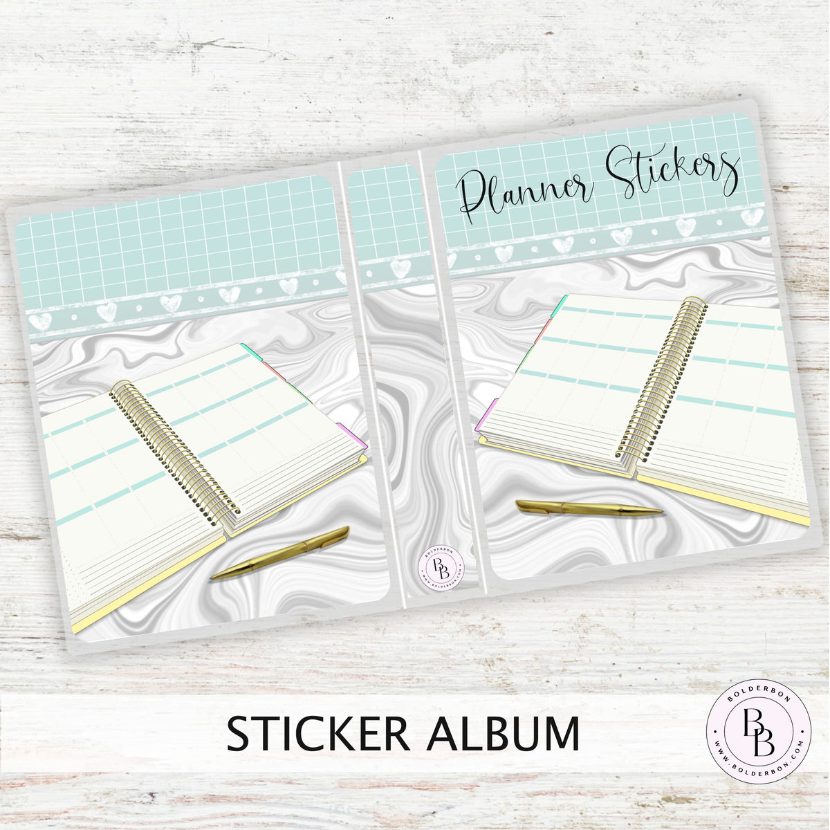 Sticker Album Layout PLANNER STICKERS || Sleeve Sticker Album – Bolderbon