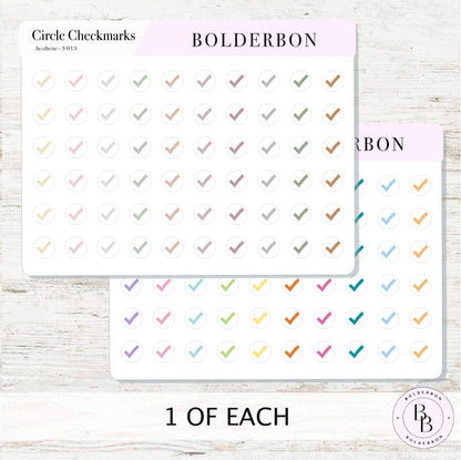 MINI CHECKMARK CIRCLES || Planner Stickers