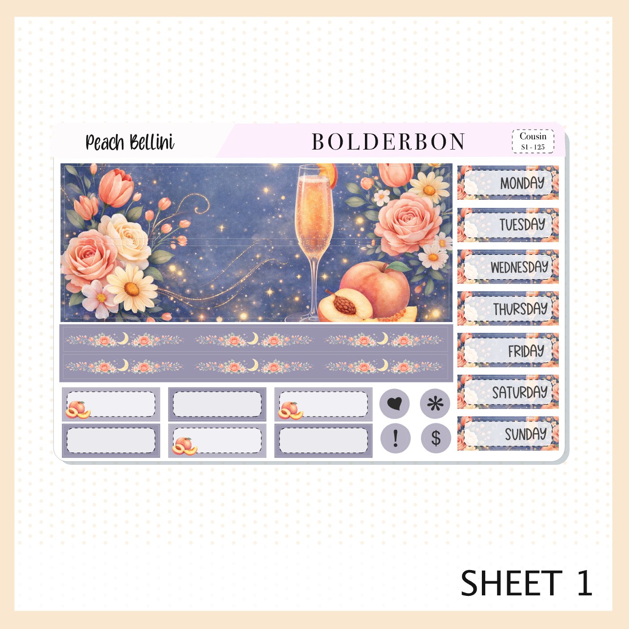 Peach Bellini • Hobonichi Cousin