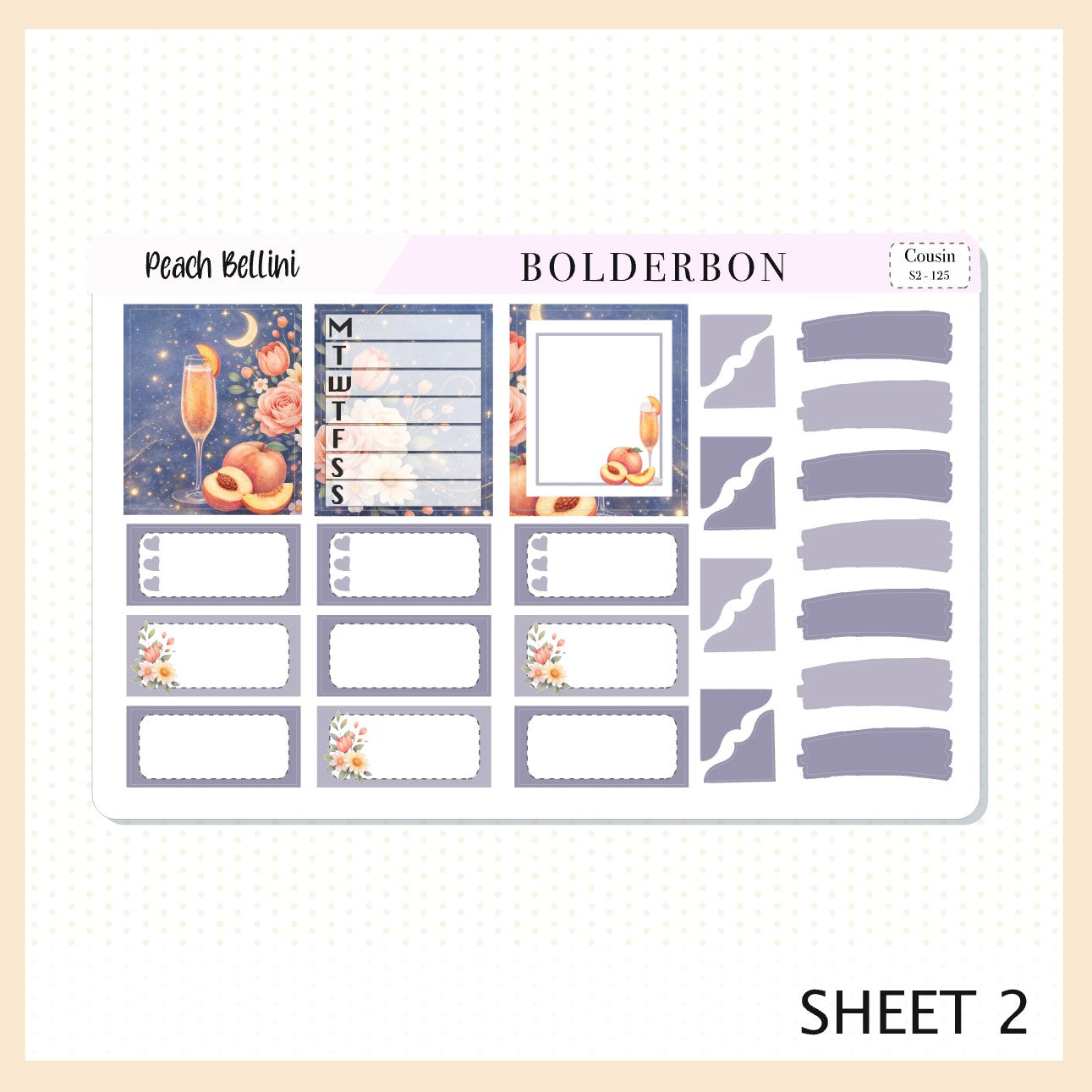 Peach Bellini • Hobonichi Cousin