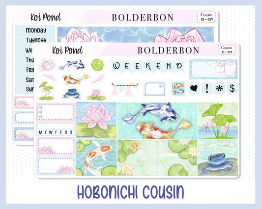 KOI POND || Hobonichi Cousin Planner Sticker Kit