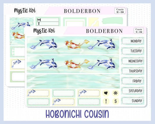 MYSTIC KOI || Hobonichi Cousin Planner Sticker Kit