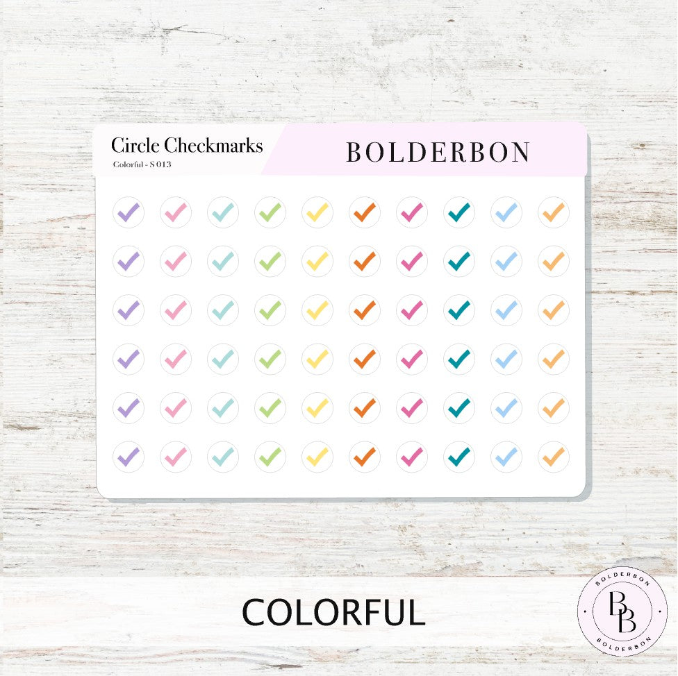 MINI CHECKMARK CIRCLES || Planner Stickers