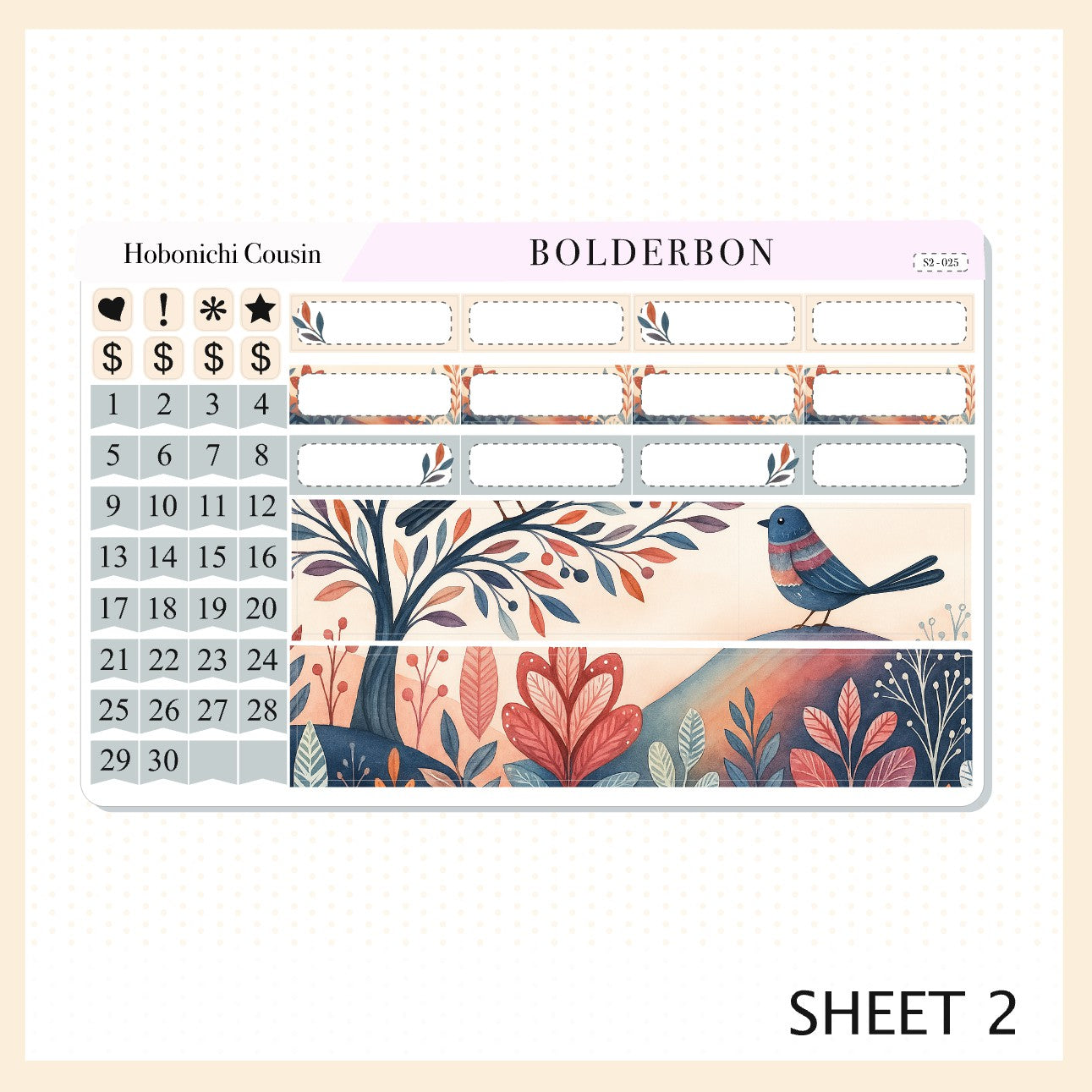 SEPTEMBER Hobonichi Cousin and A5 Day Free || Whimsical Woodland Forest Theme, Fall Leaves Vibe Planner Stickers