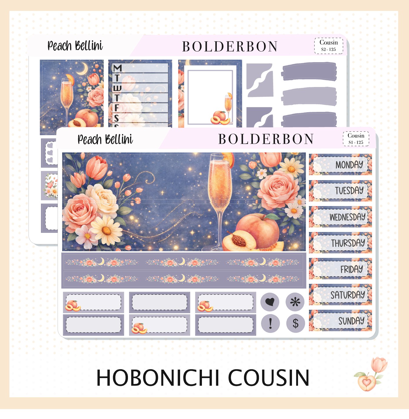 Peach Bellini • Hobonichi Cousin