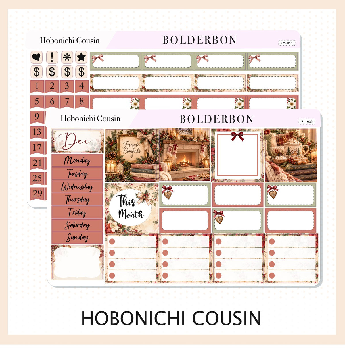 December • Hobonichi Cousin