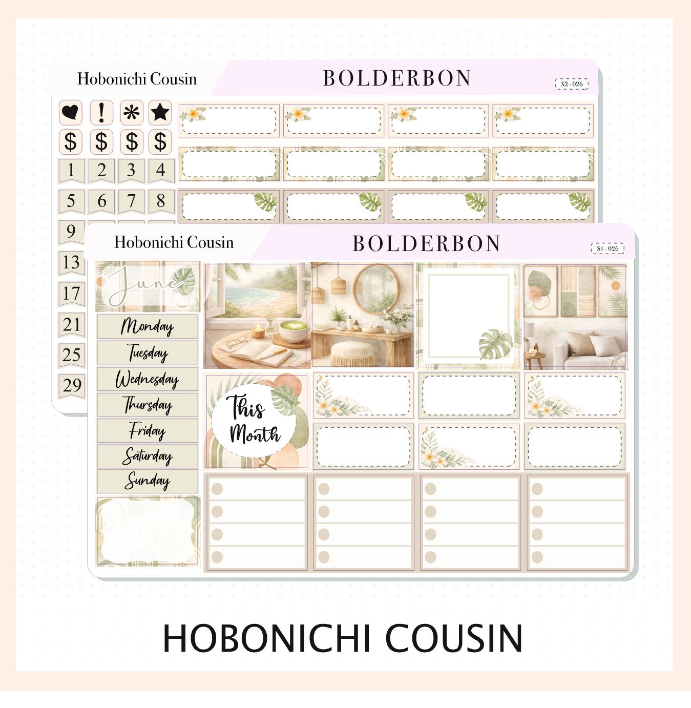 June • Hobonichi Cousin