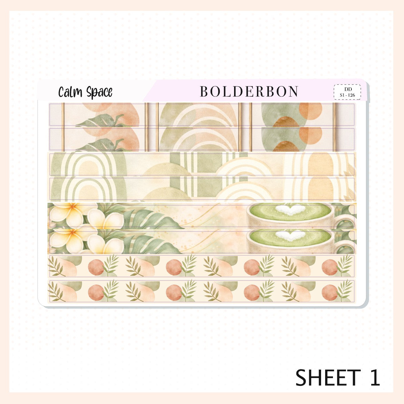 CALM SPACE 7x9 Daily Duo || Planner Sticker Kit for Erin Condren