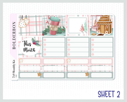 DECEMBER 7x9 Monthly Sticker Kit || Christmas, Winter