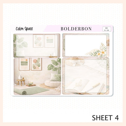 CALM SPACE 7x9 Daily Duo || Planner Sticker Kit for Erin Condren