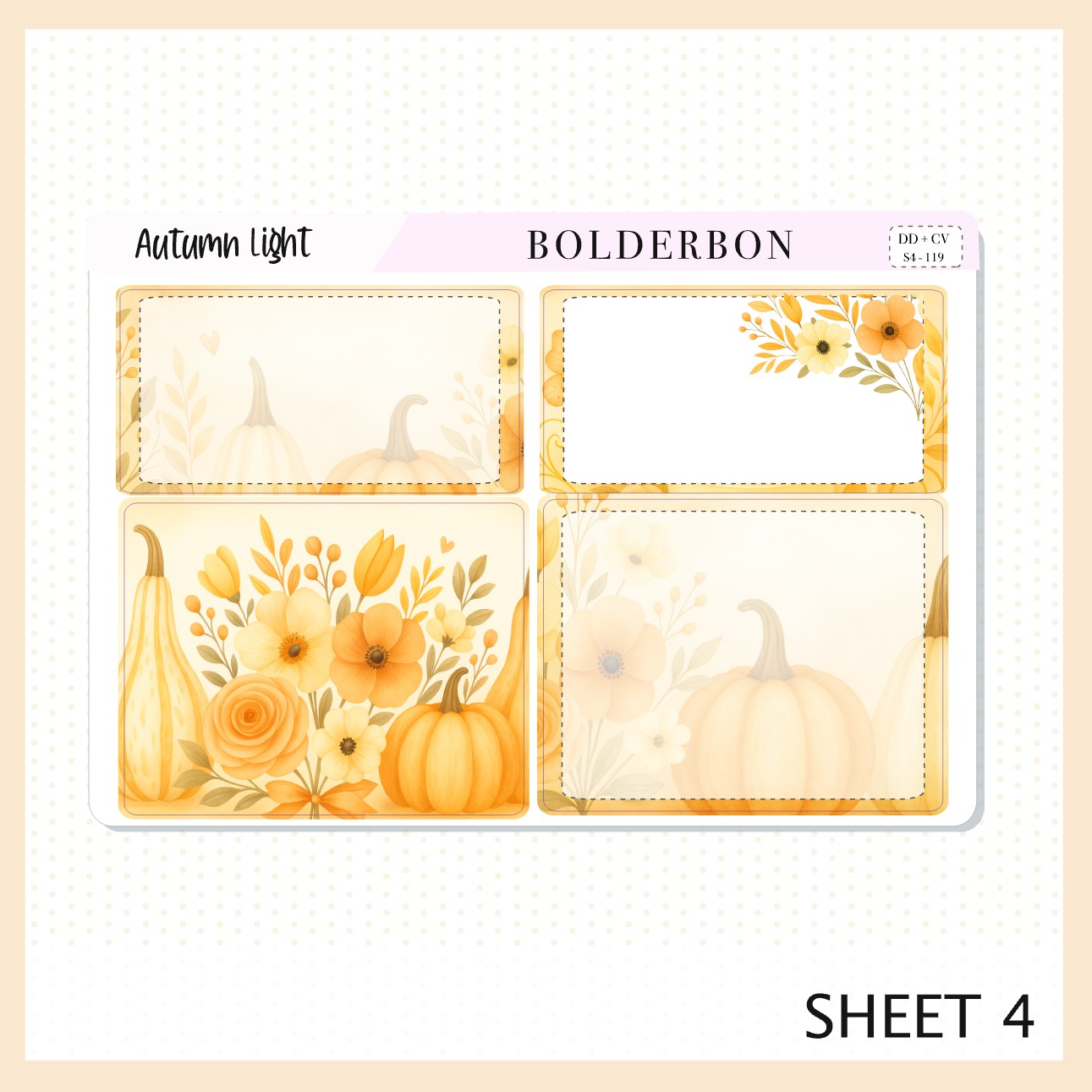 AUTUMN LIGHT 7x9 Daily Duo || Planner Sticker Kit for Erin Condren