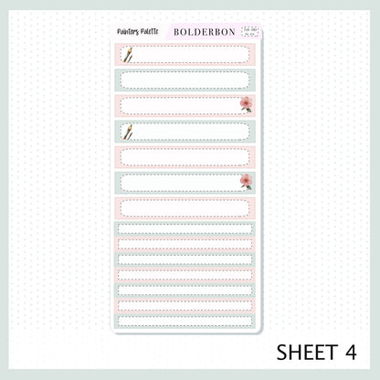 PAINTER'S PALETTE 7x9 Daily Duo || Planner Sticker Kit for Erin Condren