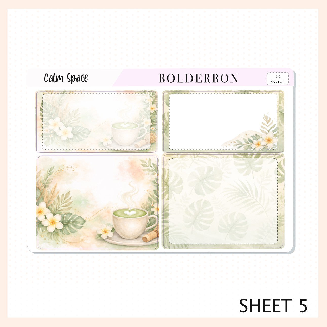 CALM SPACE 7x9 Daily Duo || Planner Sticker Kit for Erin Condren
