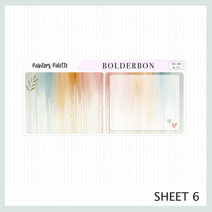 PAINTER'S PALETTE 7x9 Daily Duo || Planner Sticker Kit for Erin Condren