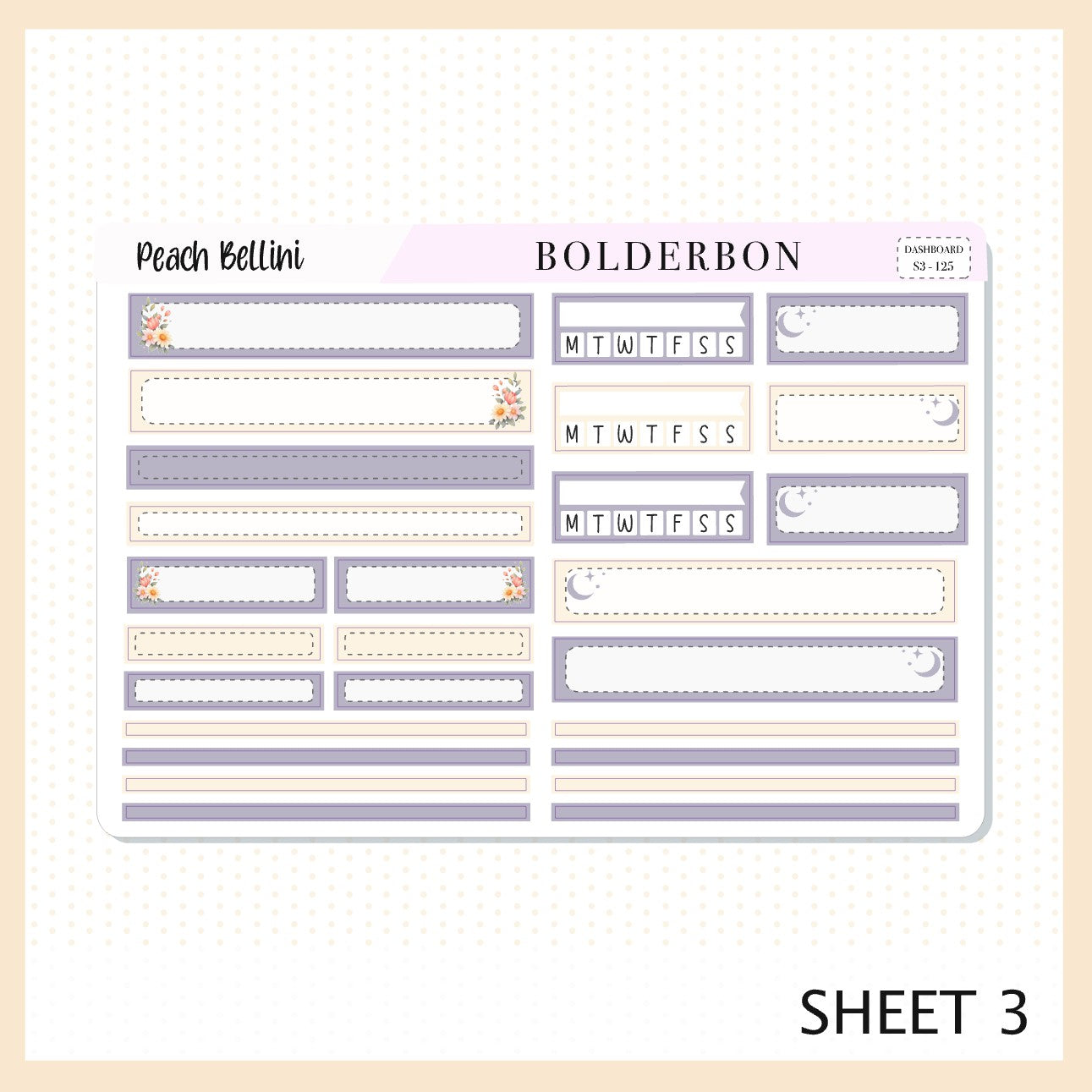 PEACH BELLINI Erin Condren Dashboard Sticker kit || Champagne Evening Planner Stickers, Floral Aesthetic Weekly Kit