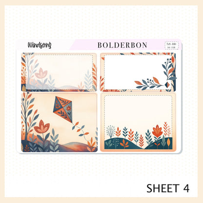 WINDSONG 7x9 Daily Duo || Planner Sticker Kit for Erin Condren